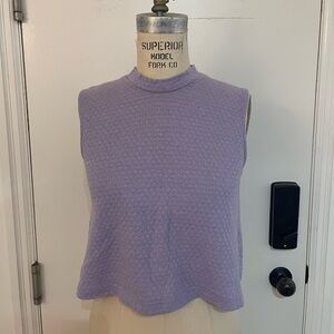 Eve Gravel Lilac Mock Neck Tank Top